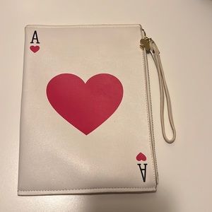 Kate spade ace of hearts wristlet
